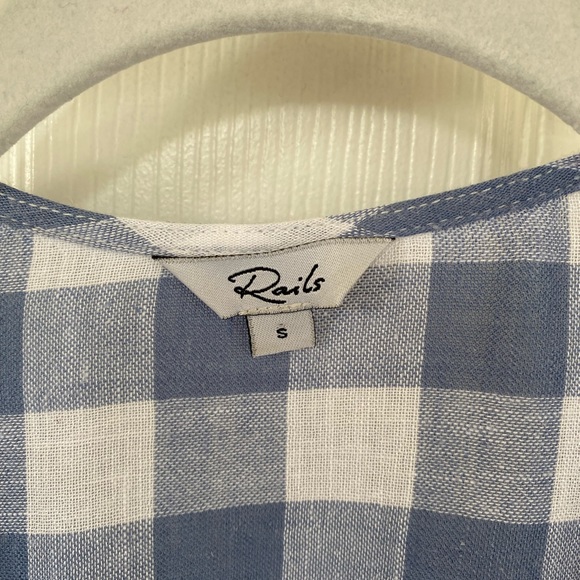 Rails Bridgette Periwinkle & White Wrap Dress Size Small - Picture 7 of 8